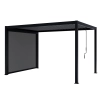 Zestaw Pergola ogrodowa tarasowa aluminiowa NORDVIC Skyline 3 x 4 m Antracyt + Roleta 3 m